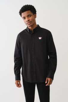 BUDDHA PATCH LONG SLEEVE SHIRT , image 1