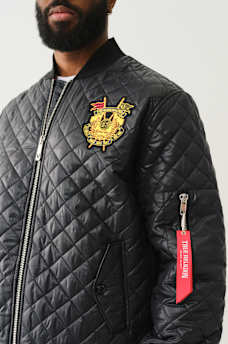 QUILTED FIGHTER BOMBER JACKET, image 4