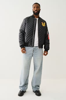 QUILTED FIGHTER BOMBER JACKET, image 6