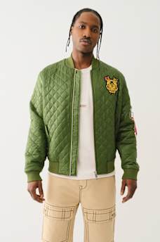 QUILTED FIGHTER BOMBER JACKET, image 3