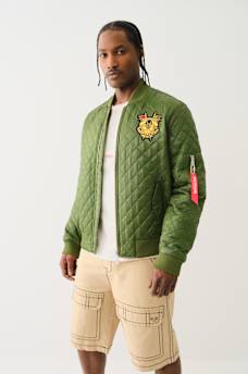 QUILTED FIGHTER BOMBER JACKET, image 6