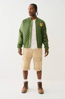 QUILTED FIGHTER BOMBER JACKET, image 7