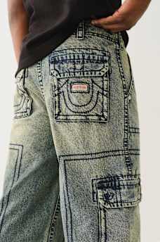 DENIM BIG T CARGO PANT, image 2
