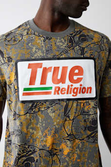 BUDDHA CAMO LOGO TEE, image 1