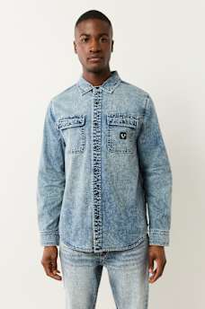 LONG SLEEVE DENIM WORKWEAR SHIRT, image 2