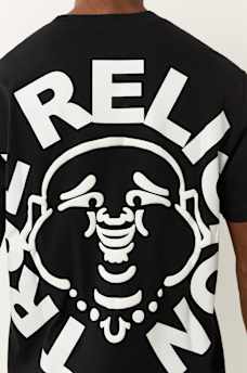 PUFF PRINT BUDDHA FACE TEE, image 4