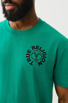PUFF PRINT BUDDHA FACE TEE, image 2