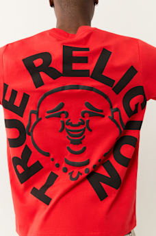 PUFF PRINT BUDDHA FACE TEE, image 4