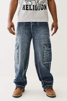 DENIM BIG T CARGO PANT, image 3