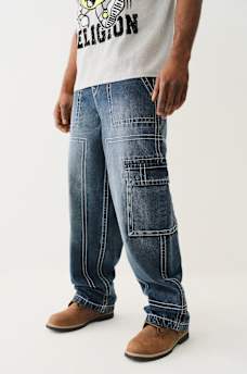 DENIM BIG T CARGO PANT, image 1