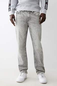 RICKY MESH EMBROIDERED HORSESHOE STRAIGHT JEAN, image 2