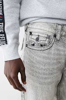 RICKY MESH EMBROIDERED HORSESHOE STRAIGHT JEAN, image 5