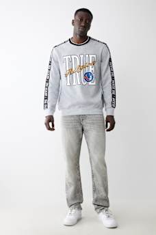 RICKY MESH EMBROIDERED HORSESHOE STRAIGHT JEAN, image 6