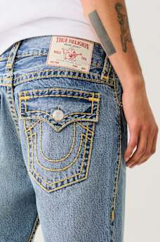 RICKY SUPER T DISTRESSED FLAP DENIM SHORT, image 2