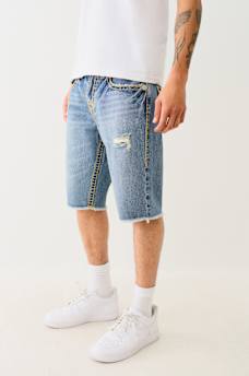 RICKY SUPER T DISTRESSED FLAP DENIM SHORT, image 3