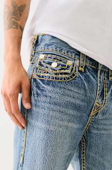 RICKY SUPER T DISTRESSED FLAP DENIM SHORT, image 4