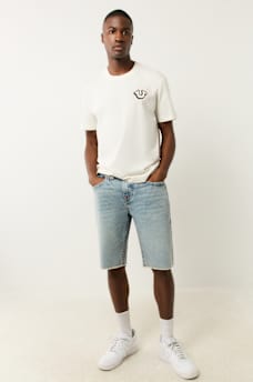 RICKY FRAYED FLAP DENIM SHORT, image 4