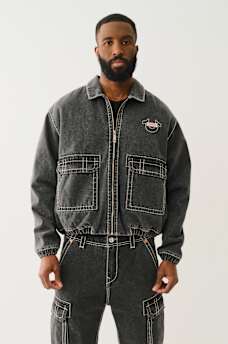 DENIM BIG T WORKWEAR JACKET, image 1