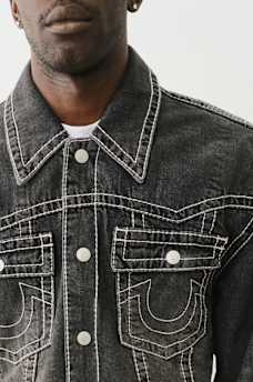 DENIM BIG T JACKET, image 4