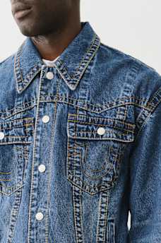 DENIM BIG T JACKET, image 4