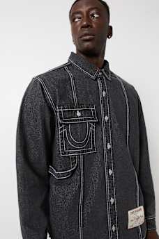 SINGLE NEEDLE DENIM CARPENTER SHIRT, image 2