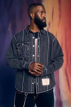 SINGLE NEEDLE DENIM CARPENTER SHIRT, image 1