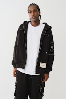 CARGO BAGGY REMIX ZIP HOODIE