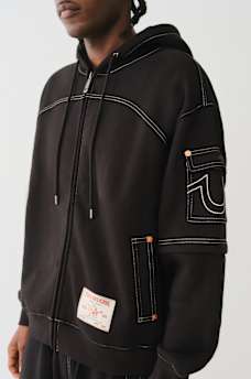 CARGO BAGGY REMIX ZIP HOODIE