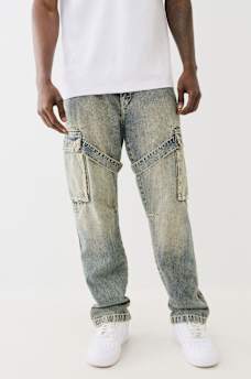 BIG T STRAP ZIP CARGO BAGGY JEAN, image 3