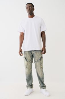 BIG T STRAP ZIP CARGO BAGGY JEAN, image 7