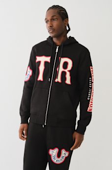 HORSESHOE PATCH ZIP HOODIE, image 1