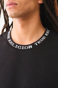 JACQUARD RIB LOGO TEE, image 2