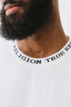 JACQUARD RIB LOGO TEE, image 2