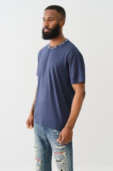 JACQUARD RIB LOGO TEE, image 4