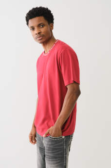 JACQUARD RIB LOGO TEE, image 4
