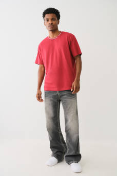 JACQUARD RIB LOGO TEE, image 5
