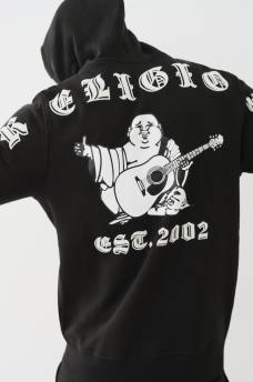 SUDADERA CON CAPUCHA, CIERRE Y LOGOTIPO EN RELIEVE
