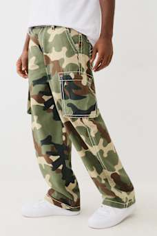 TWILL BIG T CARGO BAGGY PANT , image 2