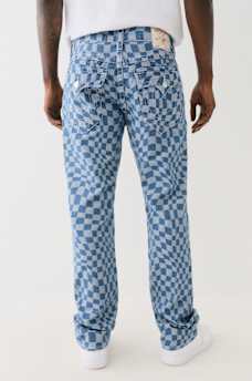 RICKY WAVY CHECKERED STRAIGHT JEAN , image 6