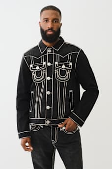 JIMMY ROPE STITCH DENIM JACKET
