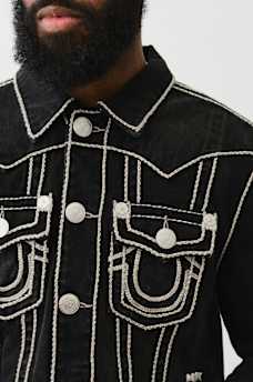 JIMMY ROPE STITCH DENIM JACKET