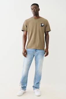 JOEY DESTROYED SLIT SLIM FLARE JEAN, image 7