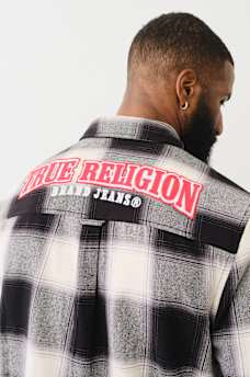 BUFFALO PLAID PATCH WORKWEAR SHIRT, image 2