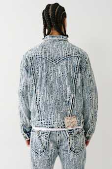 ULTRA DISTRESSED ROPE STITCH TRUCKER JACKET, image 5