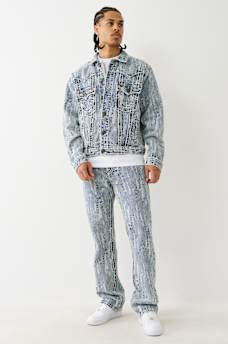 ULTRA DISTRESSED ROPE STITCH TRUCKER JACKET, image 6