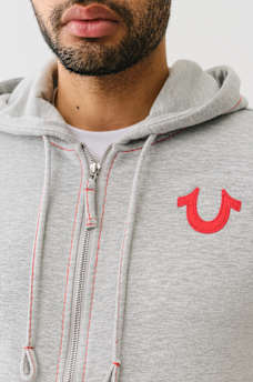 BIG T SLUB ZIP HOODIE, image 4