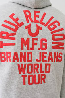 BIG T SLUB ZIP HOODIE, image 5