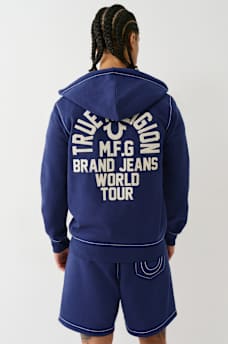 BIG T SLUB ZIP HOODIE, image 7