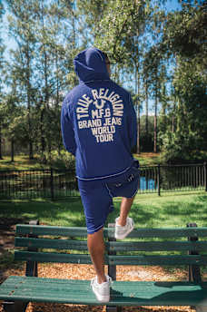 BIG T SLUB ZIP HOODIE, image 1