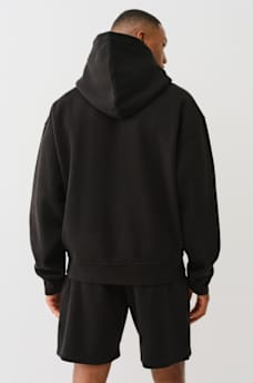 CINCHED LOGO APPLIQUE HOODIE, image 4